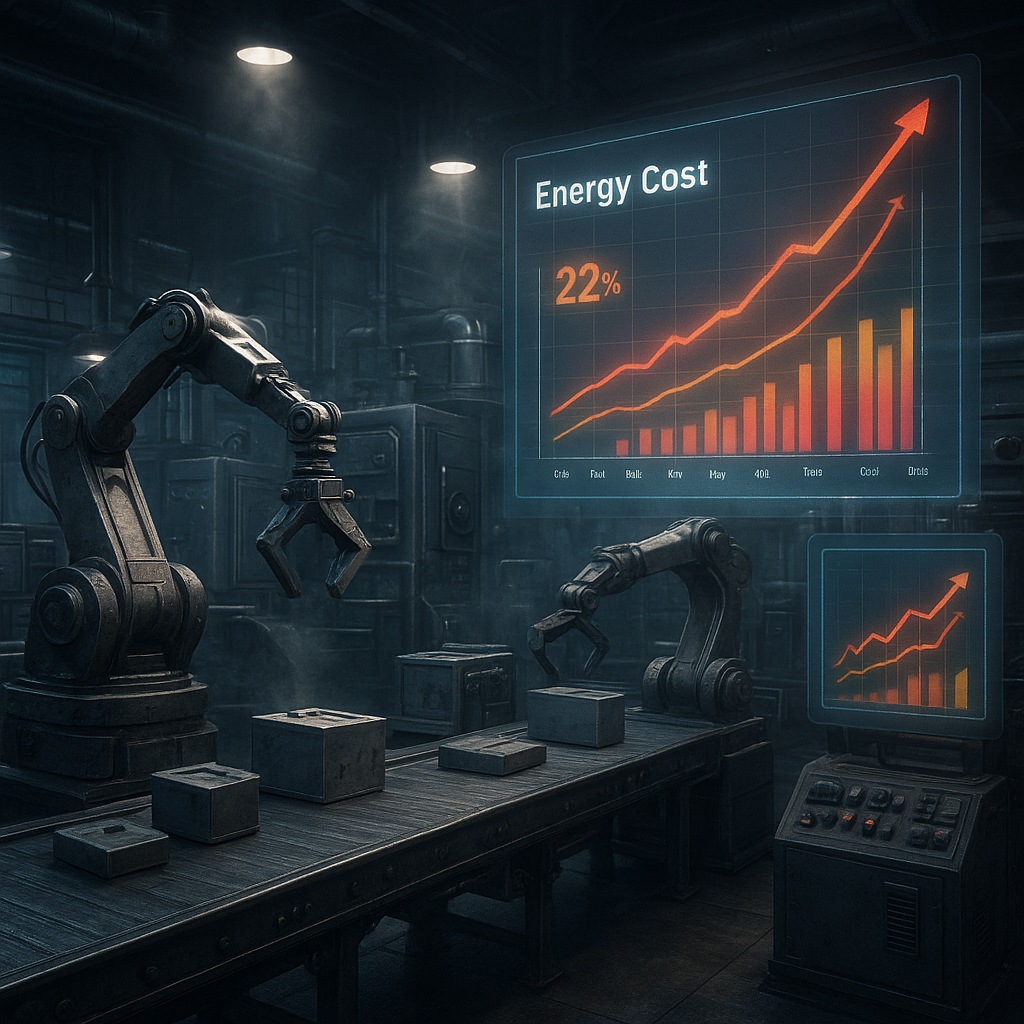 Sektor industri global menghadapi kenaikan biaya produksi akibat melonjaknya harga energi.