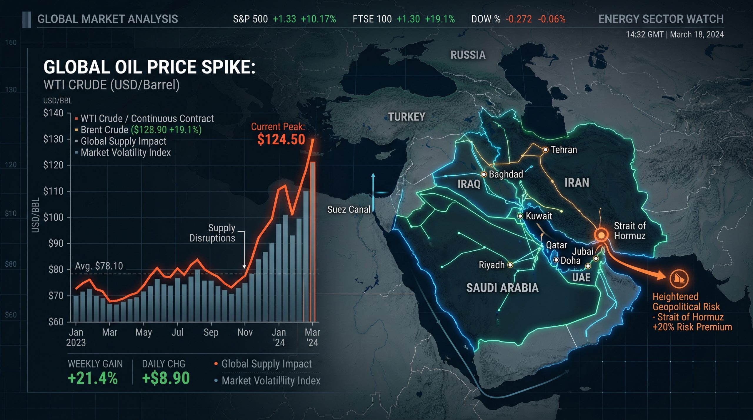 Konflik Iran dan gangguan Selat Hormuz mendorong harga minyak global ke level tertinggi dalam satu dekade.