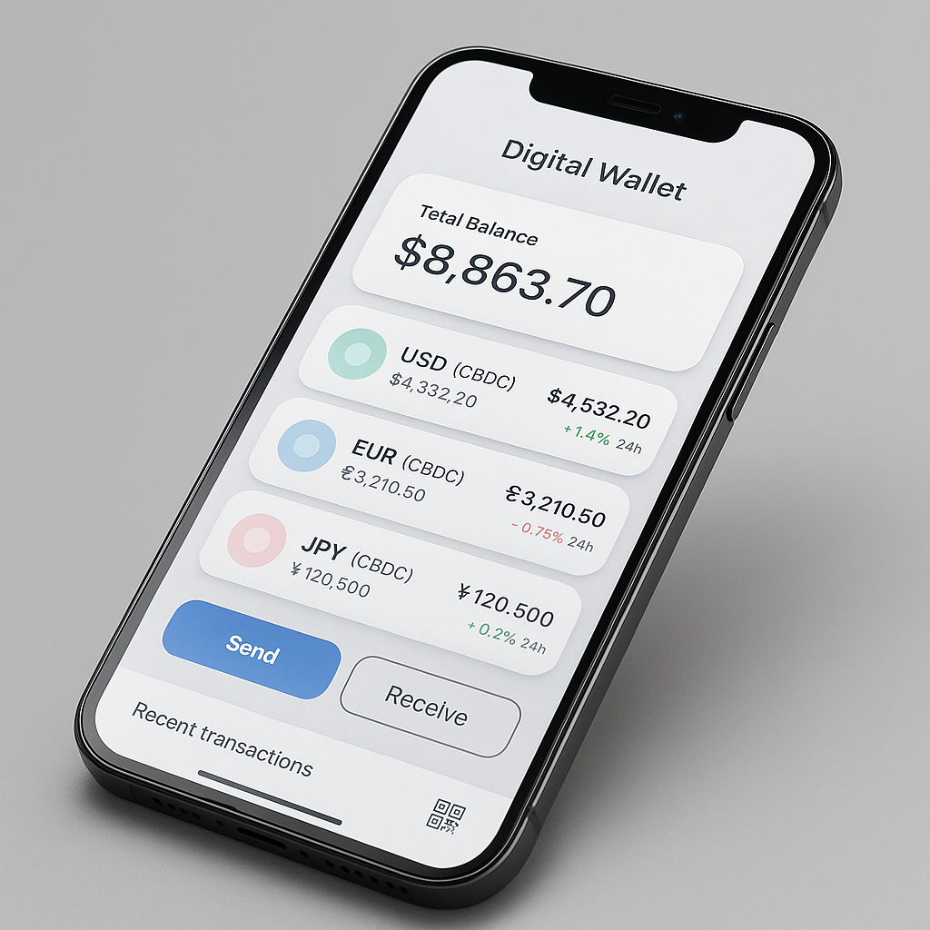 Dompet digital CBDC memungkinkan transaksi lintas batas dengan e-CNY, Digital Euro, dan Digital Won.