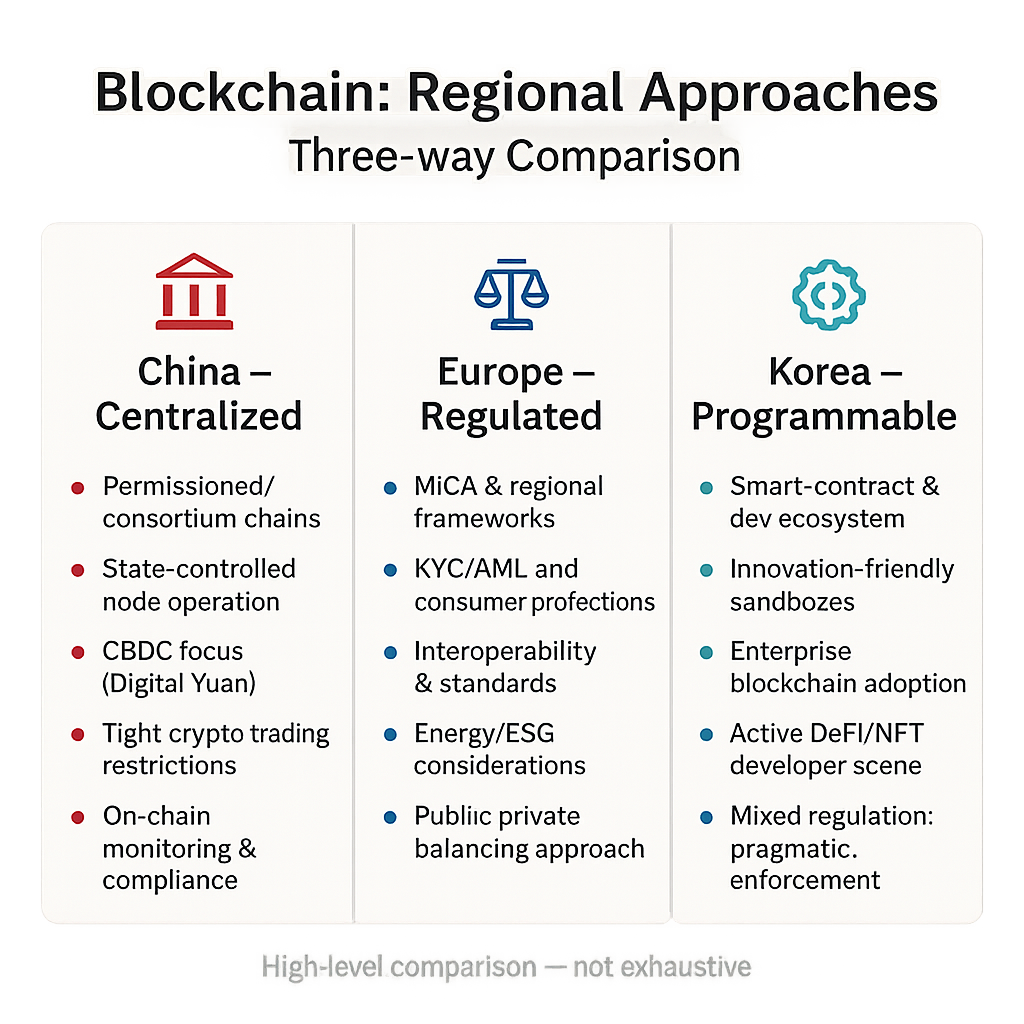 Perbandingan pendekatan tiga negara besar dalam mengadopsi Central Bank Digital Currency.