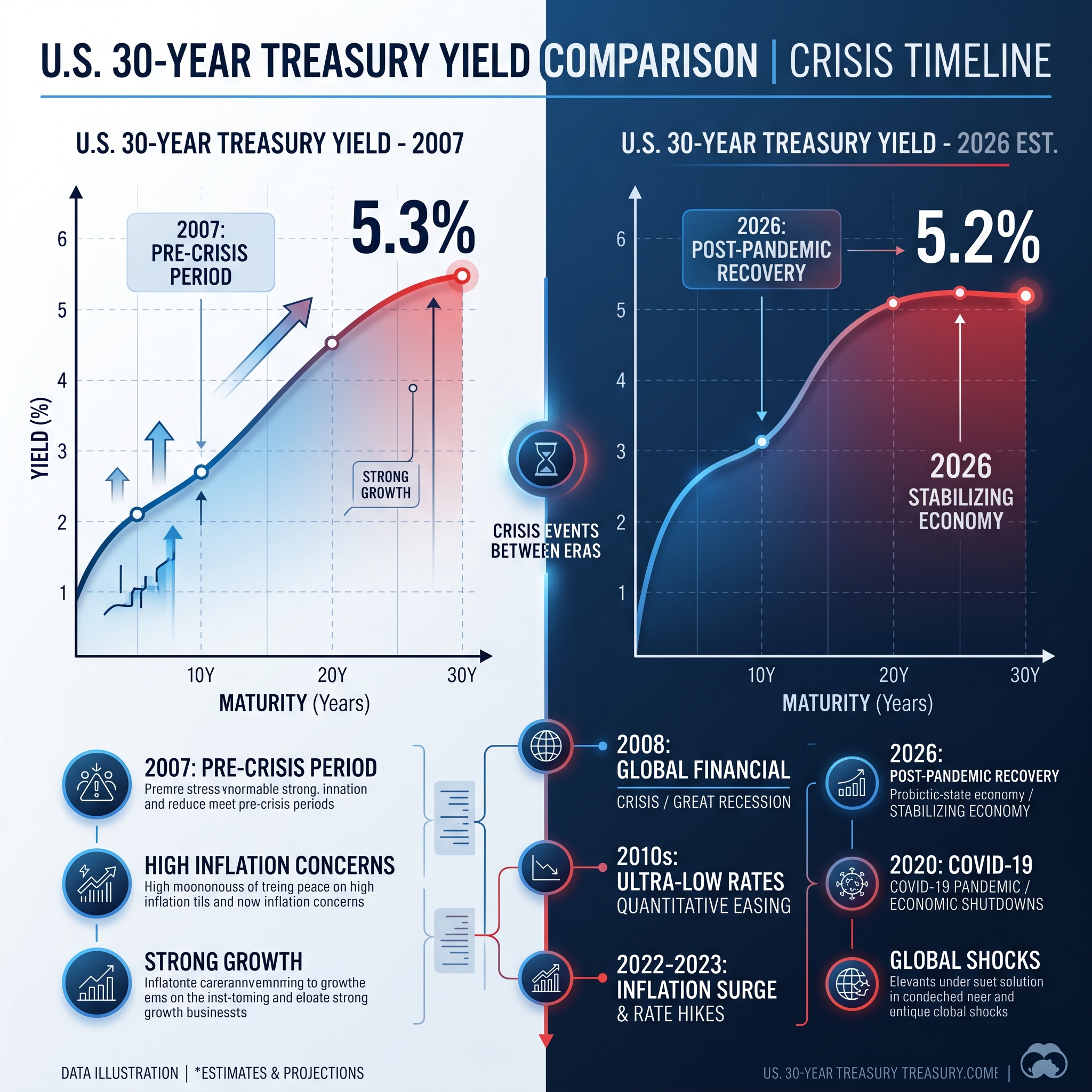 Perbandingan Yield Obligasi AS 2007 vs 2026